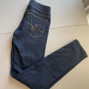 AG Skinny Blue Dark Washed Jeans Jeggings
